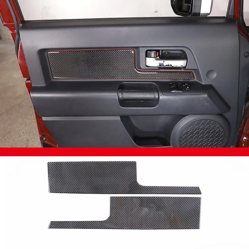 

Мягкое углеродное волокно для Toyota FJ Cruiser 2007-2021, центральное управление салона автомобиля, декоративная наклейка, автомобильные аксессуары