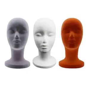 Women Head Display Stand Model and Display Hair for Headwear Sunglasses Hats