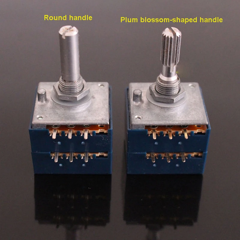 Фото Японский оригинальный ALPS RK27 Blue Shell двойной HiFi потенциометр управления громкостью звука с печатной платой №4