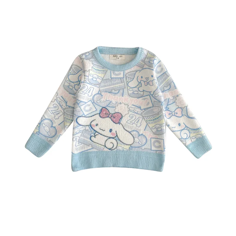 Kawaii Sanrio аниме периферийные устройства Kuromi Hello Kitty My Melody мультфильм зимний свитер