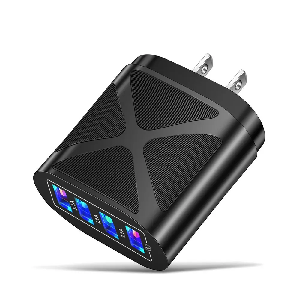 

USB Fast Charger Quick Charge 4.0 3.0 Universal Wall 4 Ports Fast Charging For iPhone 12 X 7 Samsung Mobile Phone Chargers 3.1A