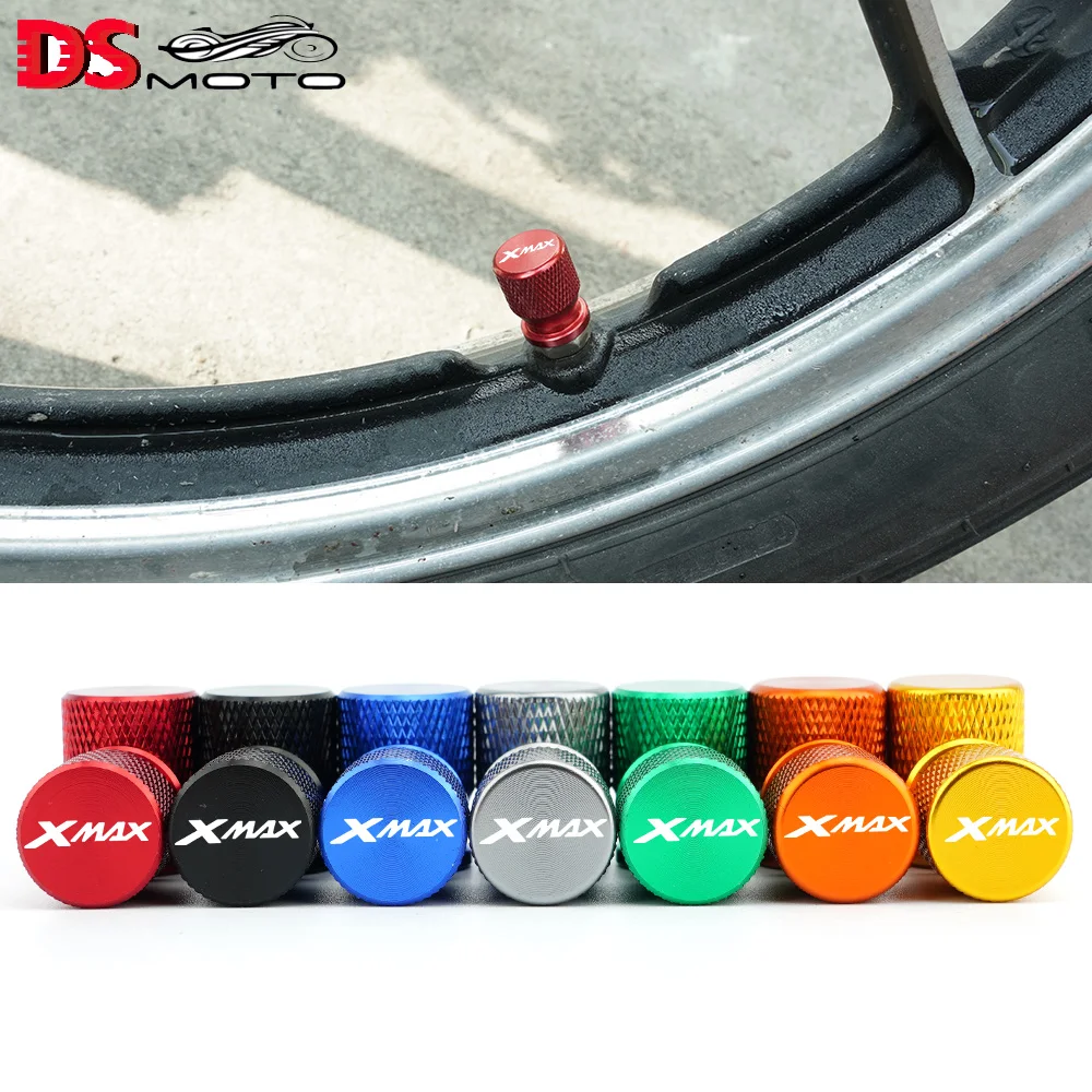 

For Yamaha XMAX 300 XMAX 400 XMAX 250 XMAX 125 Motorcycle CNC Aluminum Accessorie Wheel Tire Valve Stem Caps CNC Airtight Covers