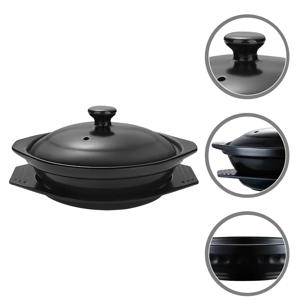 

Pot Ceramic Cooking Clay Cookware Lid Stockpot Cooker Noodles Steamer Stew Hot Sizzling Oven Casserole Soup Bowl Dolsot Korean