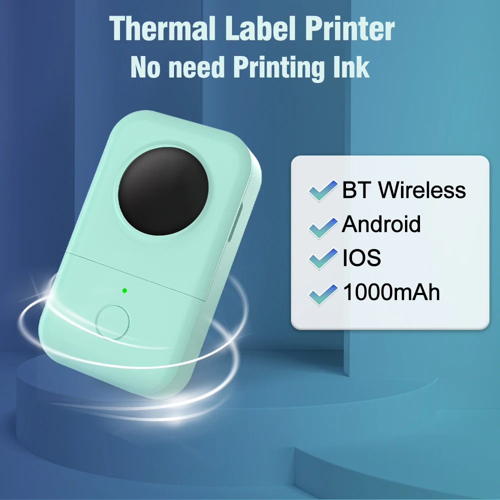 Портативный карманный принтер Phomemo D30 дешевый беспроводной термопринтер BT для