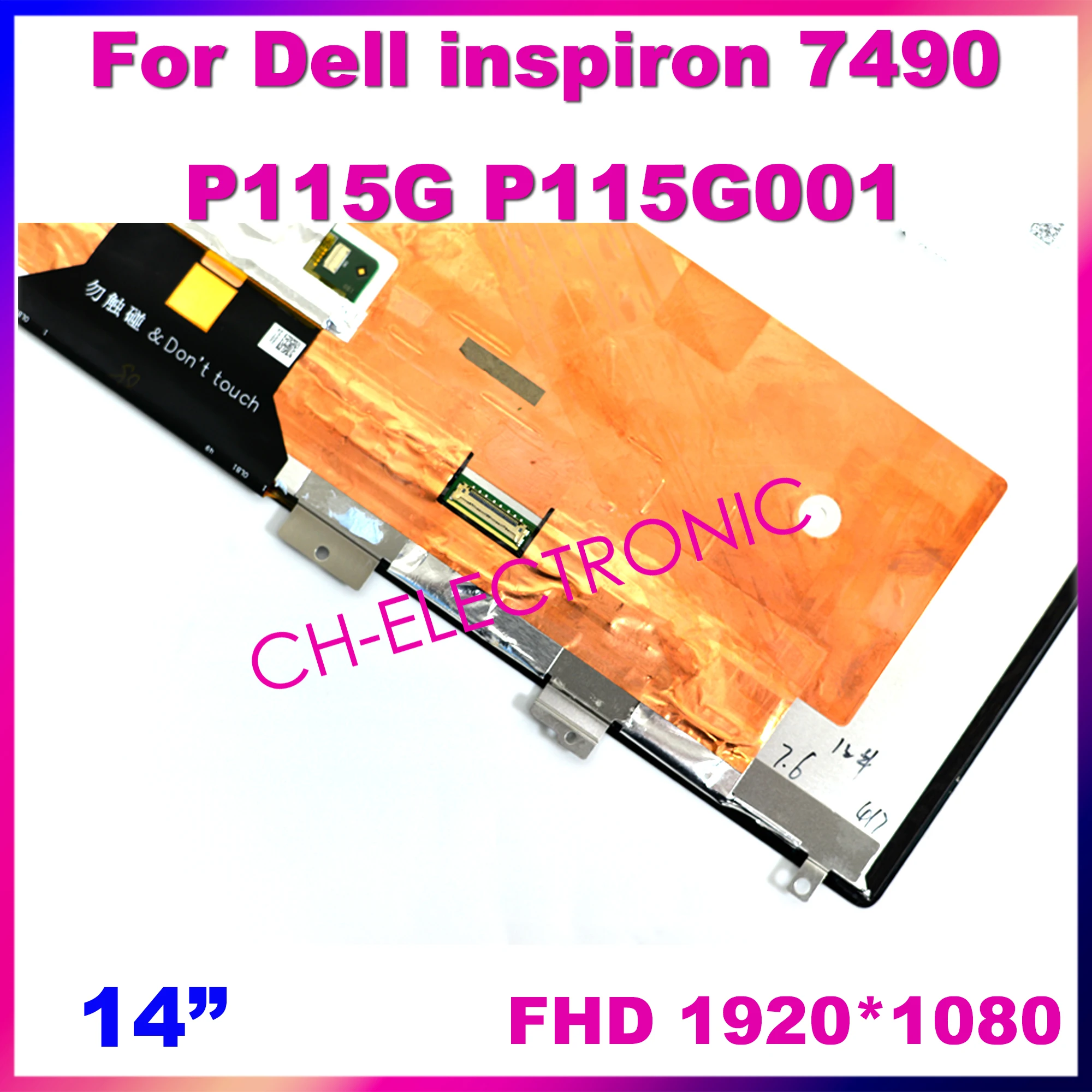 14.&quot FHD 1920*1080 Для Dell Inspiron 14 7490 P115G P115G001 LQ0DASC701 LQ140M1JX41 ноутбук DP/N 02T3C 8 ЖК Светодиодная