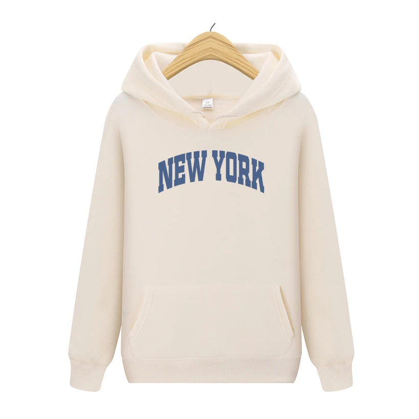 

Sports Hoodie Spring Autumn Casual Sweatshirt Long Sleeve Hoodie Pullover Sweatshirt NEW YORK Print Hoodie Sweatshirt