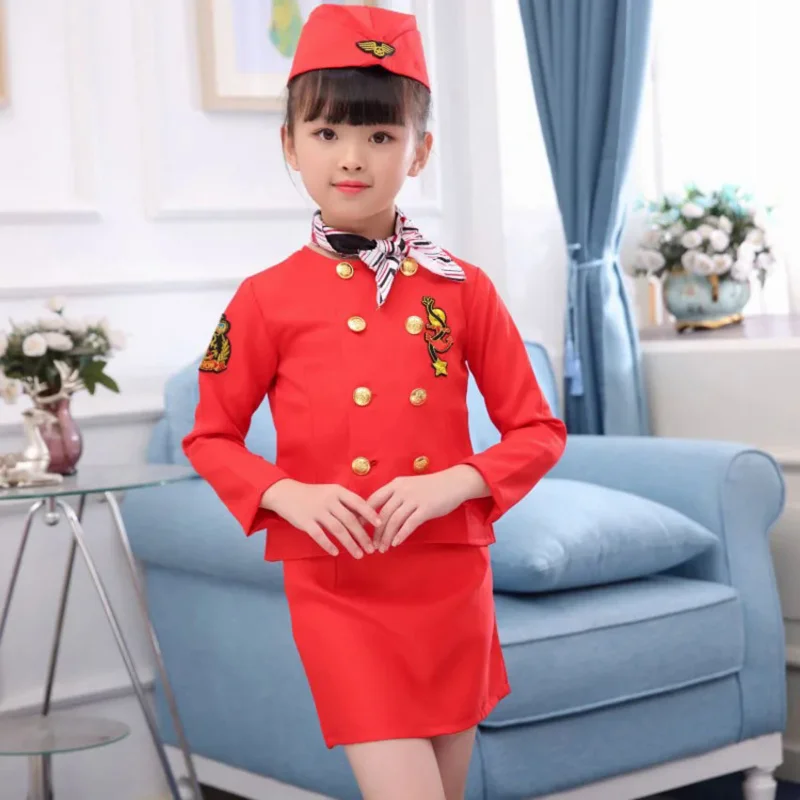 Костюм Пилота на Хэллоуин для детей маскарадный костюм мальчиков и девочек в