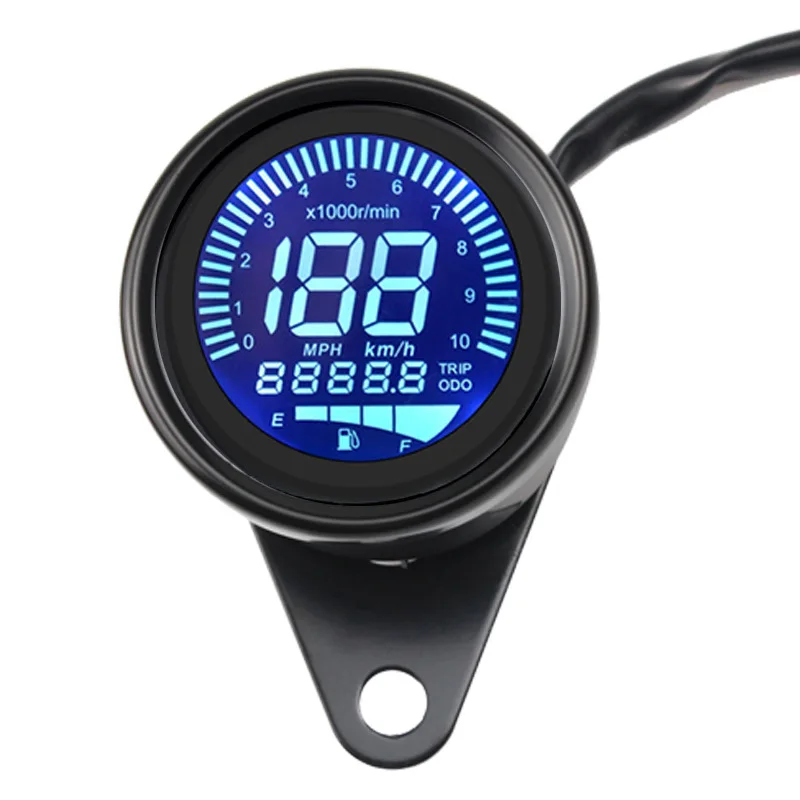 

Motorcycle LED LCD Speedometer Digital Odometer Speed Dash Meter, Engine RPM, Mileage Measurement, LCD Odometer Tachometer