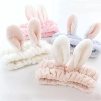 rabbit ears hair band headband makeup place mask wide brimmed hair accessories hairband fashion tool girl gift