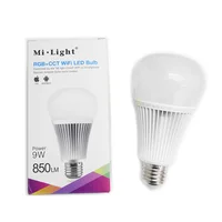 YB1 Wifi 9W RGB+CCT Led Bulb Dimmable 2.4G Wireless Led Lamp 2700K-6500K 2 in 1 Milight Smart Led Light AC100V-240V Miboxer