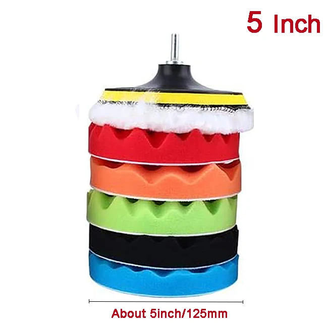 

Набор насадок для полировки автомобиля, комплект из 8 полировальных насадок 4/6/7/5 дюймов, с переходником для дрели, аксессуары для электроинструментов