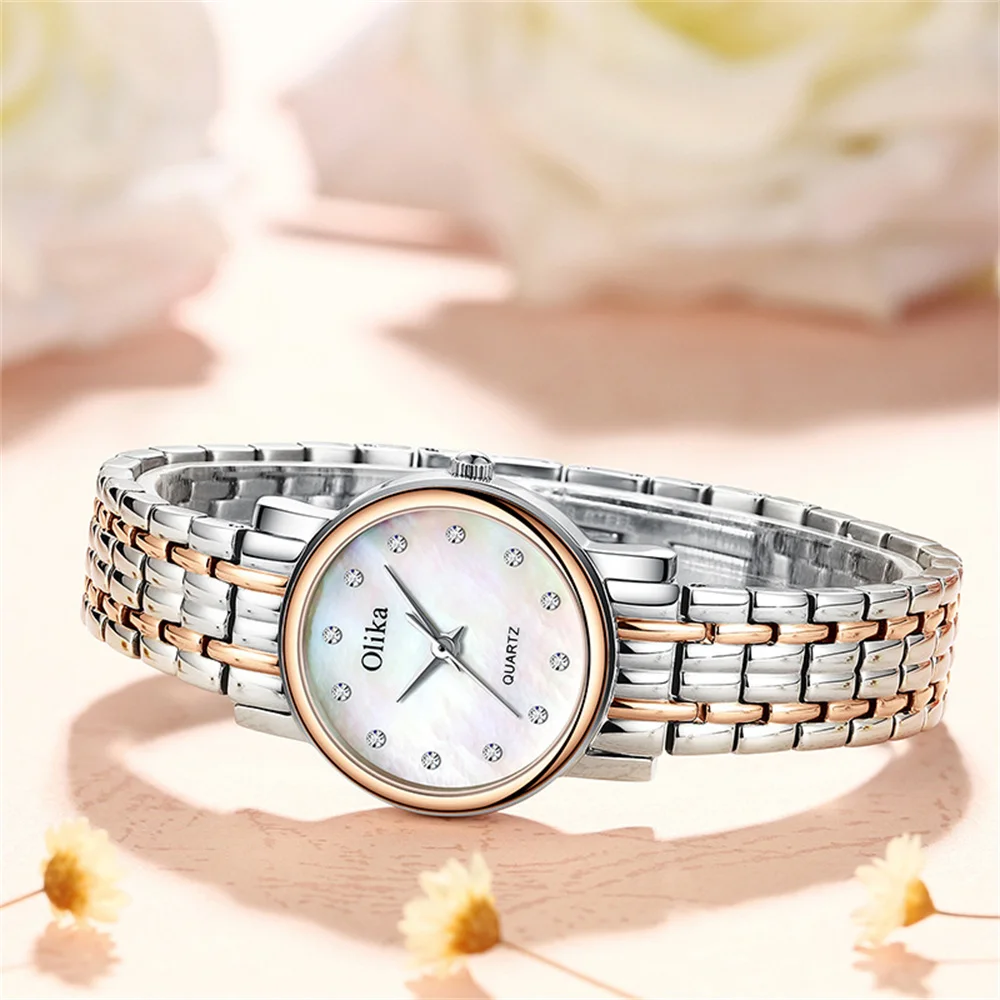 QSCY OLIKA Women'S Wristwatch Woman Watch for Women Stainless Steel Waterproof Fashion Quartz Wristwatches Free Shiping enlarge