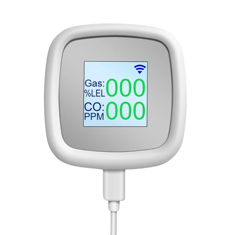 2024 Новый детектор газа Wi-Fi простой в эксплуатации бытовой утечки природного
