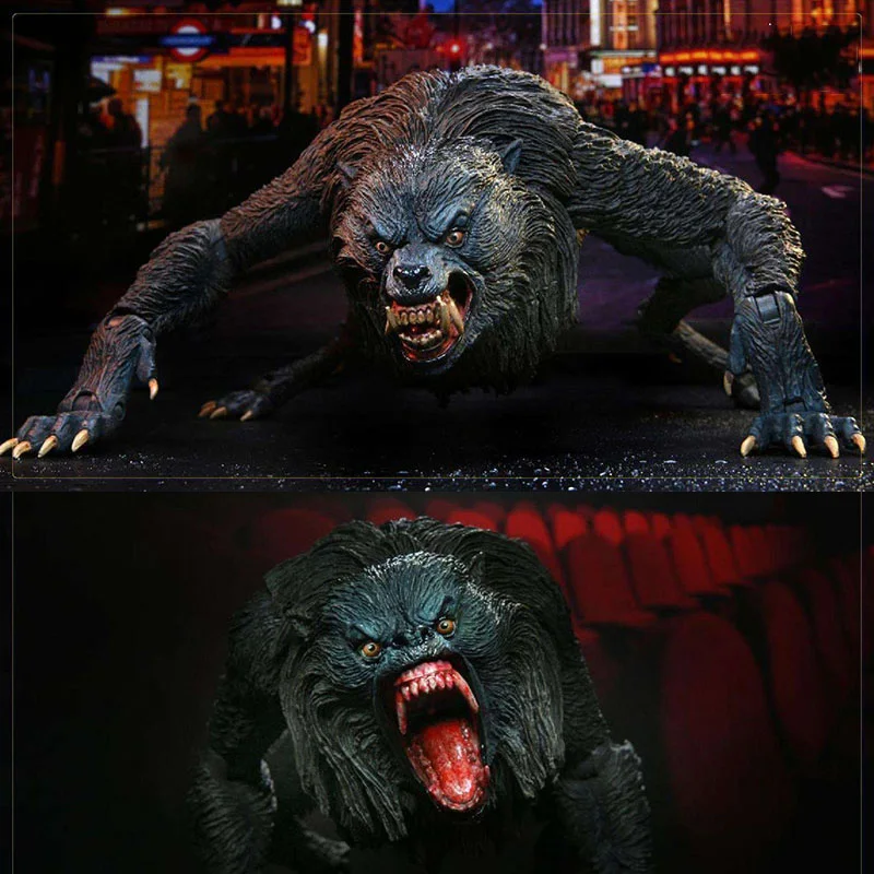 

Collectioner 1/12 Country Wolf American Werewolf In London Monsters Black Humorous Comedy Movable Doll Model collection