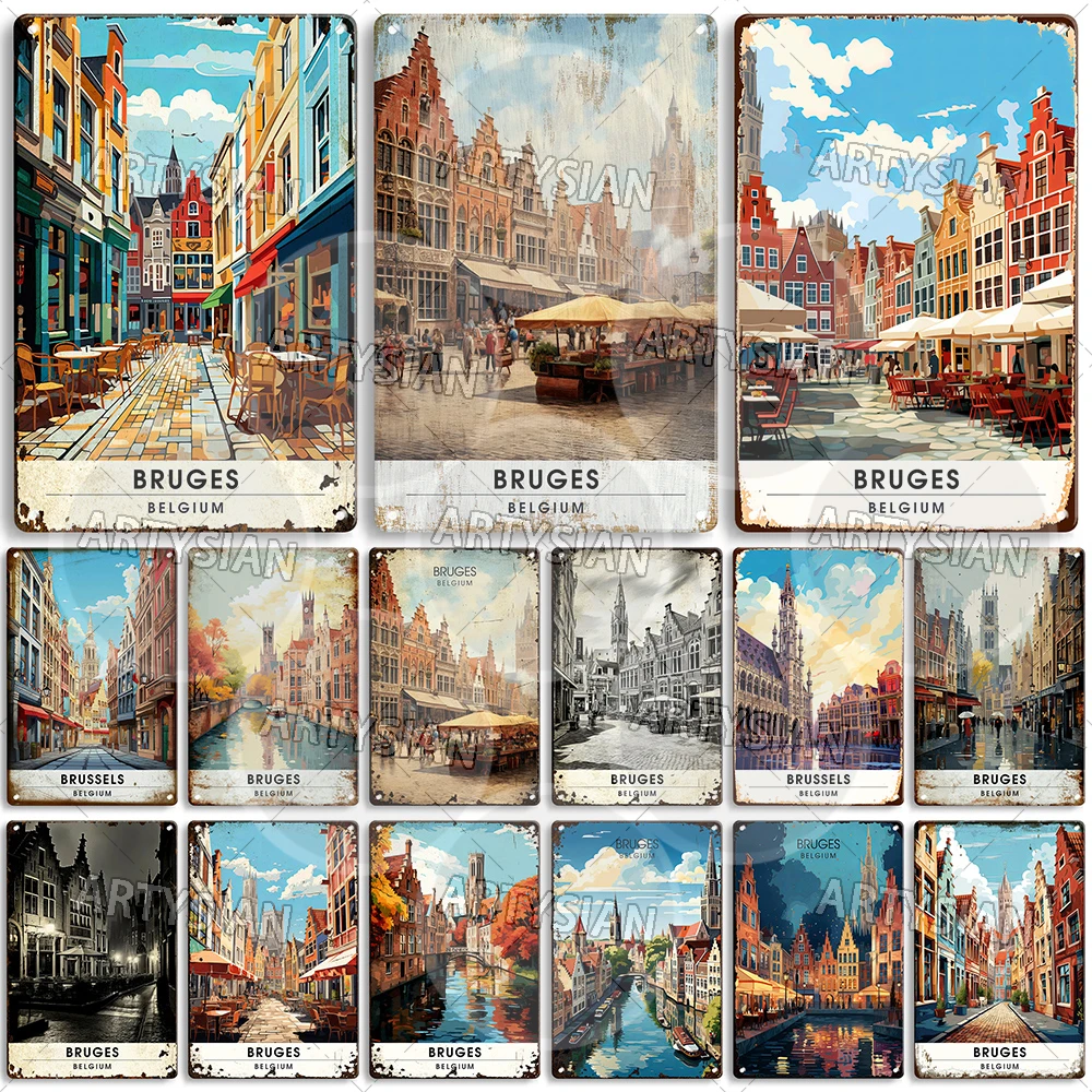 Металлическая табличка ARTISIAN Бельгия Брюссель