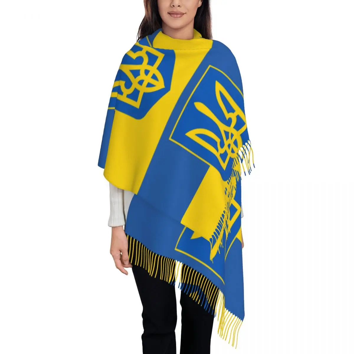 

Женский шарф с кисточкой, украинский большой мягкий женский Национальный летающий Повседневный Шарф из пашмины