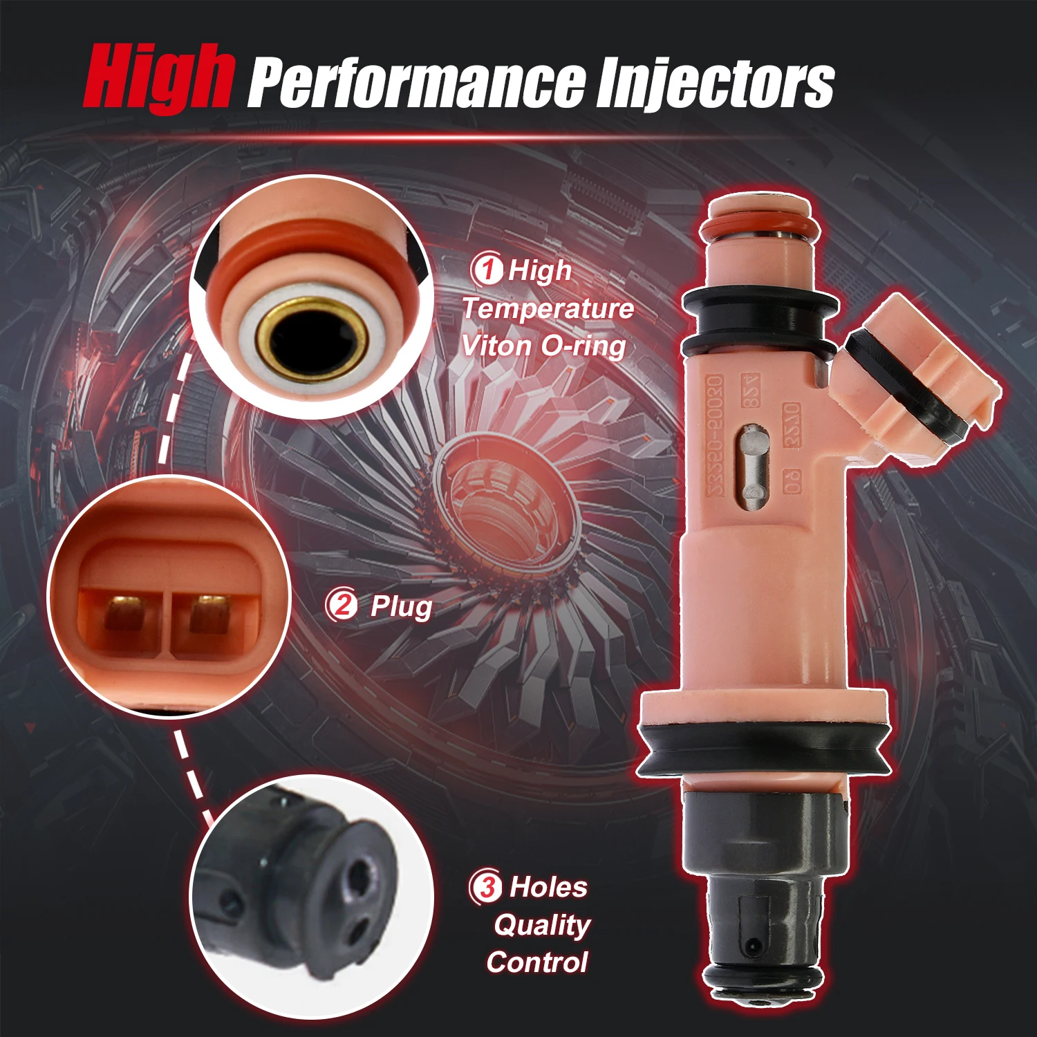 23250-50030 Топливная форсунка для Lexus GS400 LS400 SC400 4.0L GS430 LS430 SC430 4.3L 1998-2010 23209-50030 2325050030