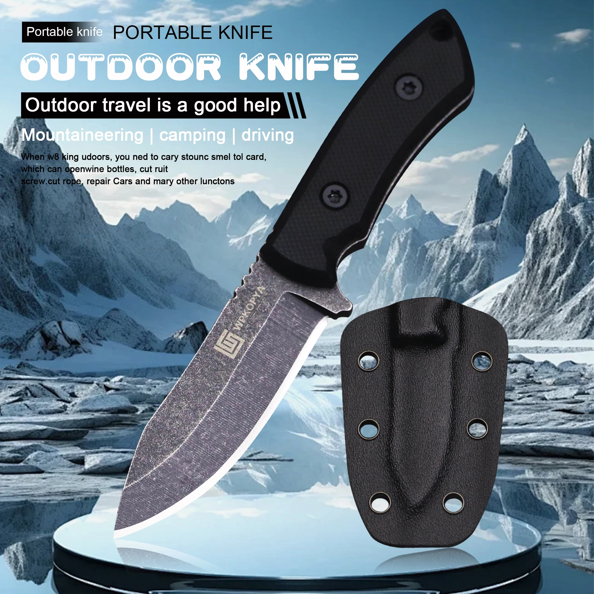 Улучшенный Мини-нож Для Улицы Лезвие 440C С Ручкой G10 Высокой Твердости + K-Shell