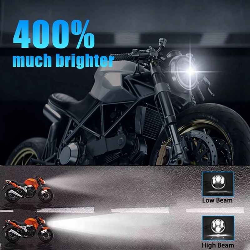 Фары головного света мотоциклетные фары 5-3/4 с белым ореолом DRL для Sportster Iron 883 Dyna