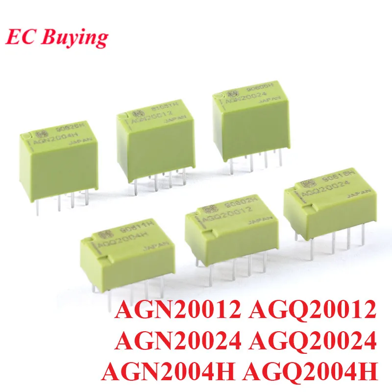 5/1 шт. сигнальные реле AGN2004H AGN20012 AGN20024 AGQ2004H AGQ20012 AGQ20024 4,5 В 12 В 24 В 1A 2A силовые реле