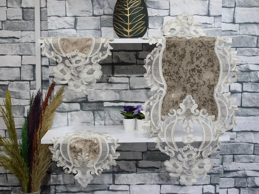 

Вышитый набор для спальни и гостиной Sueda cino