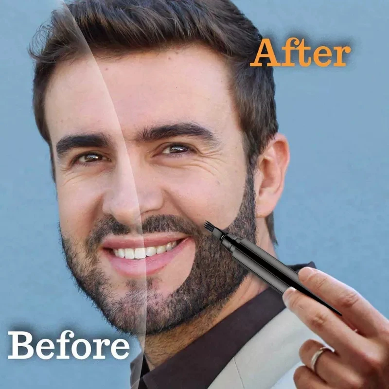

Beard Pen Barber Pencil Facial Hair Styling Eyebrow Tool Mustache Repair Waterproof Moustache Coloring Tools Beard Filler Pencil