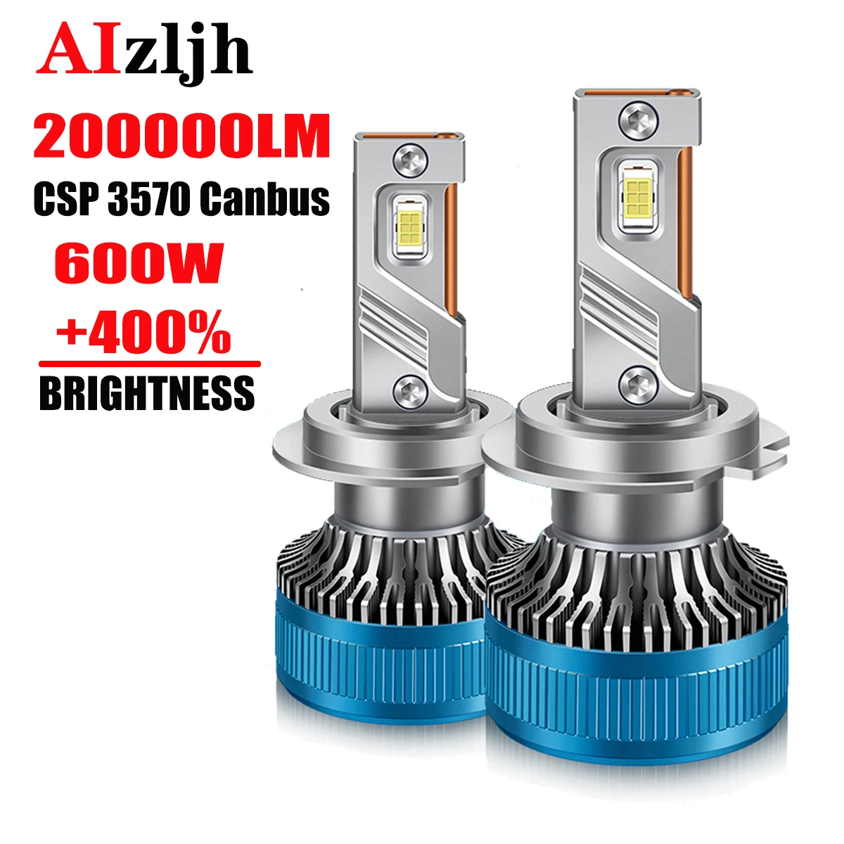 

AIZLJH H4 H7 200000LM 600W Car LED Headlight 6000K H1 H8 H9 H11 9012 High Bulb Lamps 9005/HB3 9006/HB4 9012 CSP 3570 Canbus 12V