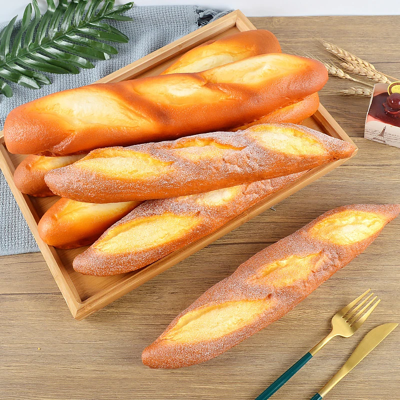 

1Pcs Simulated French baguette Photographic props Home furnishings Fake bread Scene Microlandscape