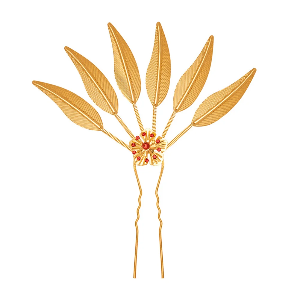 

Golden Leaves Chinese Hair Accessories Vintage Hair Stick Hair Pin for