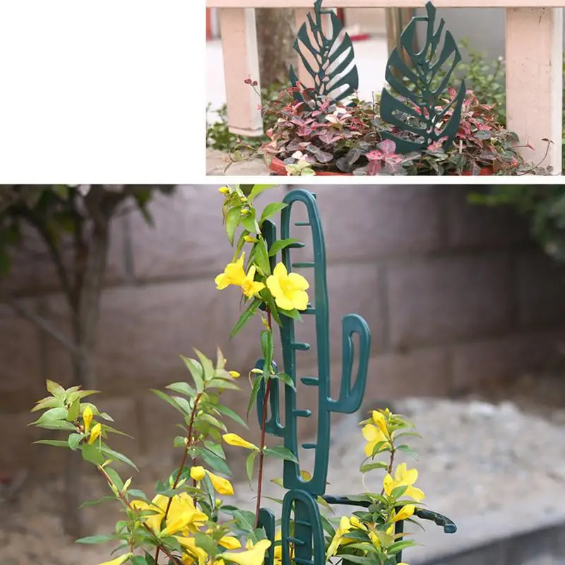 

House Plant Trellis Trellis For Potted Plants 4 PCS Indoor Trellis For Potted Plants Green Stackable Mini Climbing Plant Support