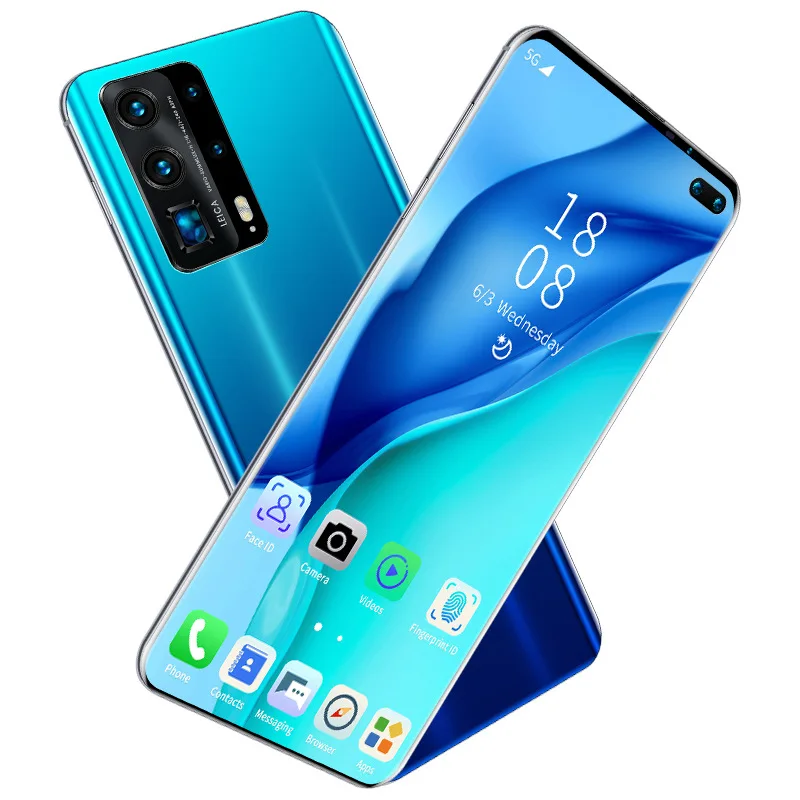 global version smartphone p48pro unlocked dual card qualcomm 8 core processor 6 6 inch large screen mobile phone free global shipping