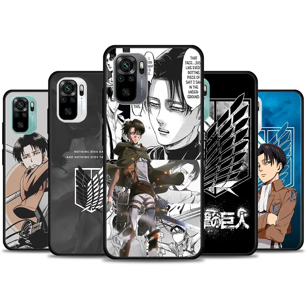

Levi Ackerman Face Shingeki no Kyojin Phone Case for Redmi 10 9 9A 9C 9i K20 K30 K40 Case Plus Note 10 11 Pro Soft Silicone