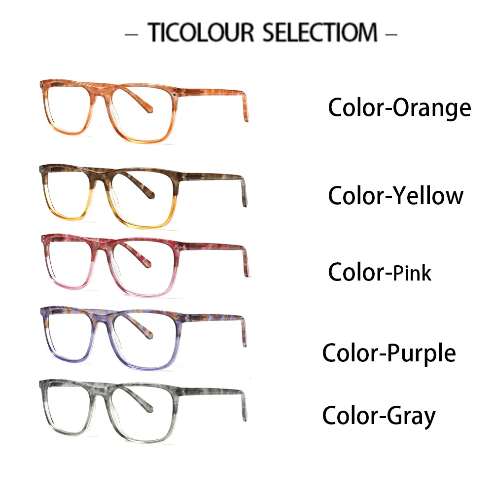 Turezing очки для чтения мужчин и женщин в квадратной оправе HD линзы ультралегкие