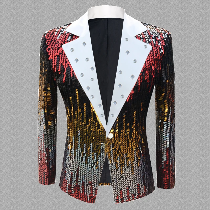 

Мужские Блестящие Красные Блейзеры Блейзер Цветочный Костюм Пиджак Одна Кнопка Платок Лацкан Смокинг Блейзеры Партия Свадьба Банкет Пром Костюм Homme