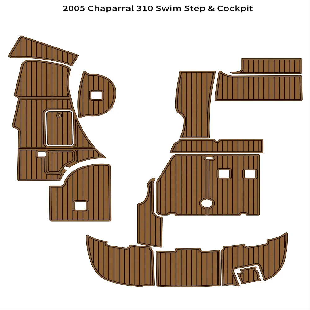 

Quality 2005 Chaparral 310 Swim Platform Cockpit Boat EVA Foam Teak Deck Floor Pad Mat