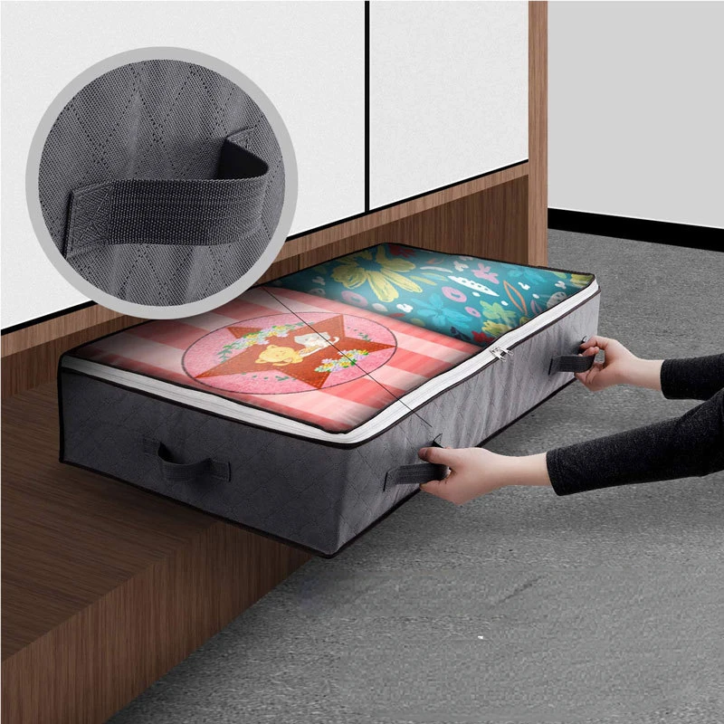 

Organiser Storage Under Dust Storage Bag Capacity Large Tidy Box Organizer Bag Foldable Clothes Bed Quilt Wardrobe Sundries
