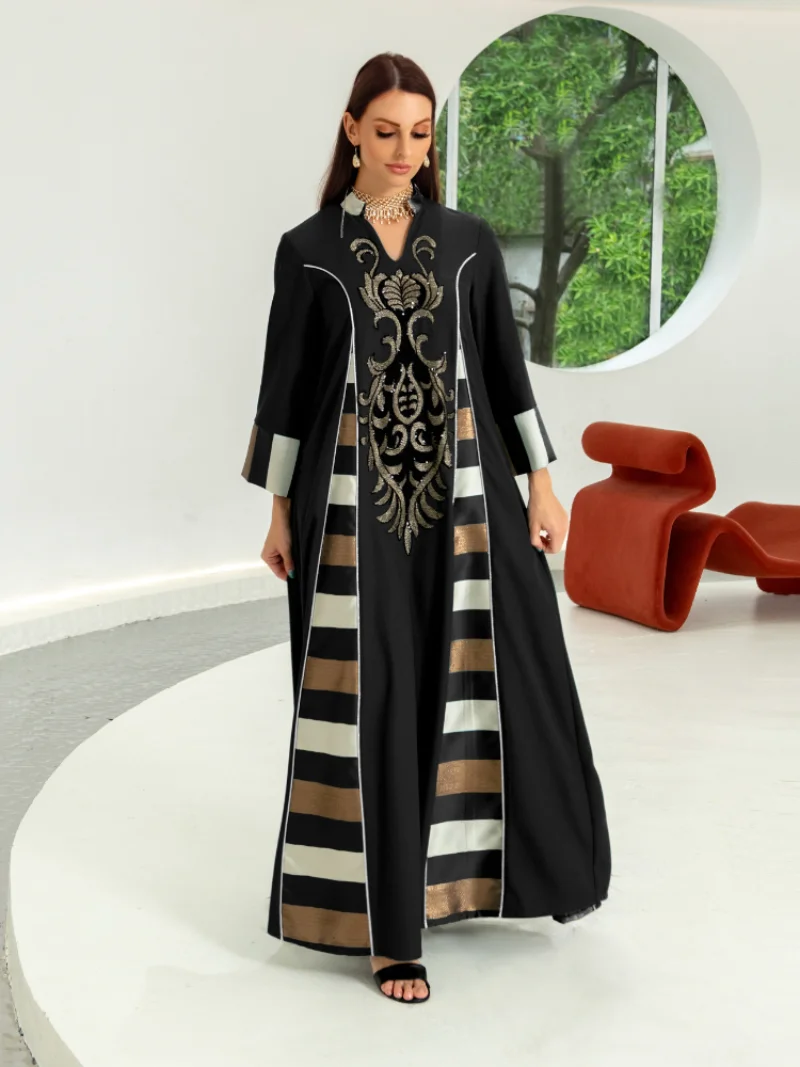 ramadan Muslim Abaya Dress Women Turkey India Embroidery Abayas Dubai Arab Vestidos Morocco Party Dresses Kaftan Gown Robe Eid