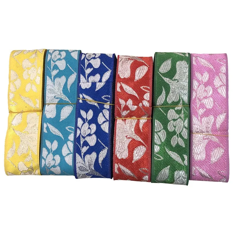 

7 ярдов, 5 см, красивая этническая вышивка, жаккардовая лента, тканая лента, кружевная отделка, «сделай сам», аксессуары для украшения одежды и сумок