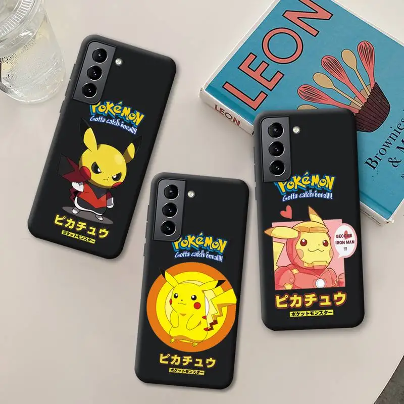 

Cartoon Anime Pikachu Phone Case Silicone Soft for Samsung Galaxy S21 Ultra S20 FE M11 S8 S9 Plus S10 5G lite 2020