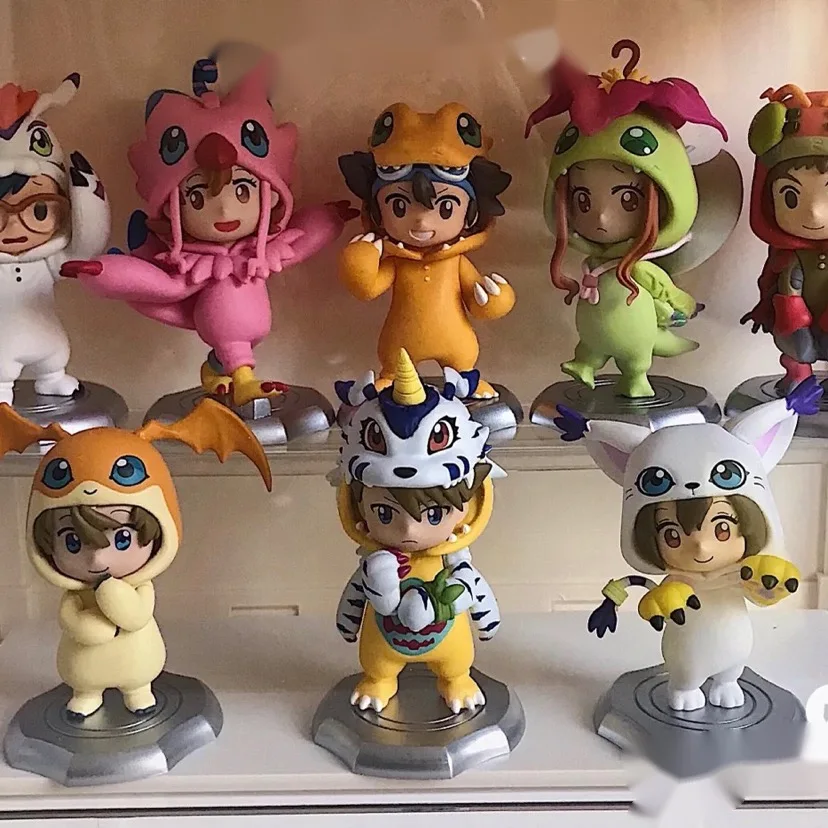

Cute Anime Figure Gift Surprise Box Original Digimon Doll Costume Series Blind Box Toys Model Confirm Style