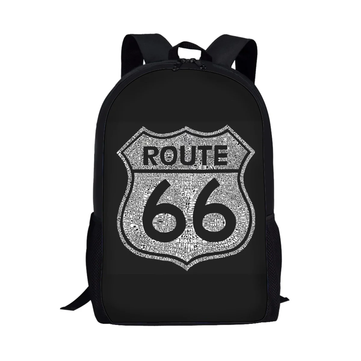 Men's Backpack America Route 66 Letters Design Large Back Bag for Men Travel Notebook Casual Backpacks Student School Bags 2023