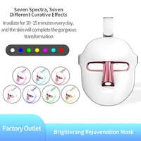 7 colors facial mask photon therapy led skin tighten brighten machine skin rejuvenation anti acne wrinkle removal face skin care