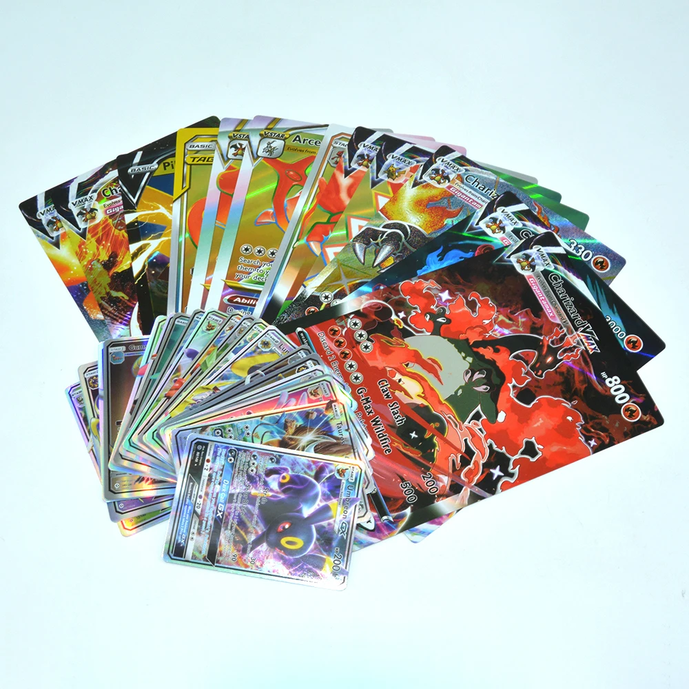 Pokemon Giant Card 15 * 21cm Large Album Vmax Vstar GX Large Alphabet Large Pikachu Arceus Charizard Rainbow Card Folder