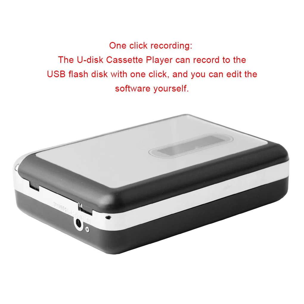 

U-disk Cassette Player USB to MP3 Recorder Convenient Converter with Earphones Exquisite Audio Players Flash Drive Adapter