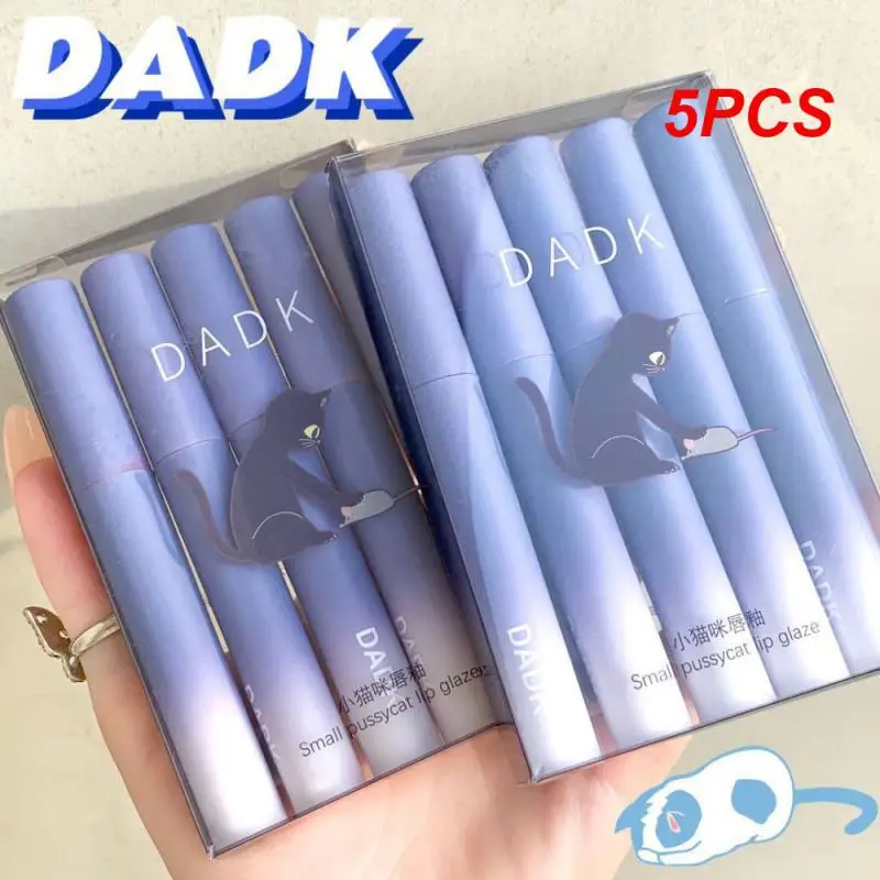 

Набор блесков для губ 5 шт., стойкие матовые помады для макияжа губ, водостойкая антипригарная чашка для губ, глазурованная макияж