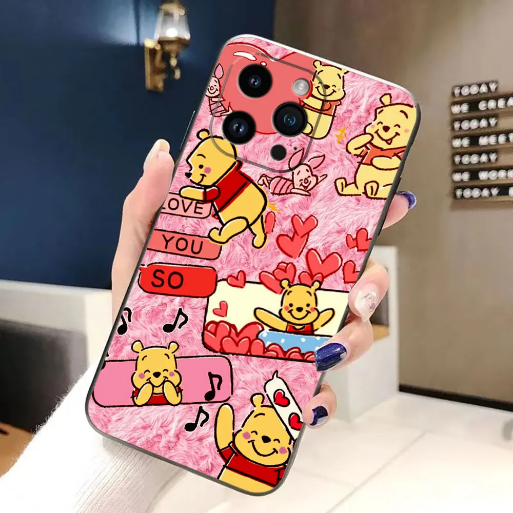 Чехол для телефона с изображением Винни-Пуха тигра поросенка iphone Apple 15 14 13 12 11 Pro XS