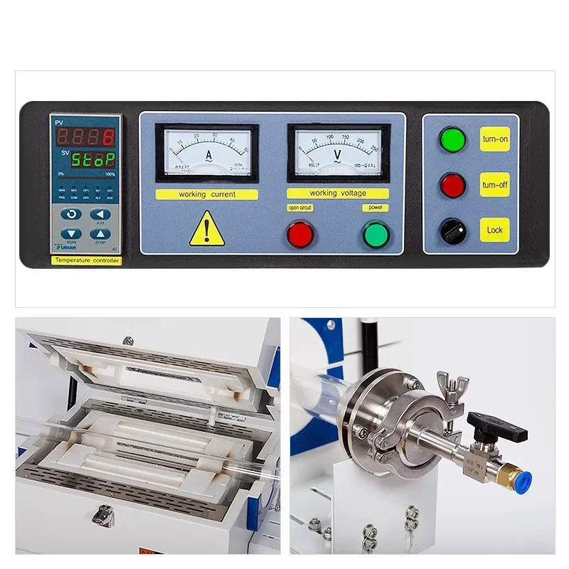 Трубчатая атмосферная печь Лабораторная высокотемпературная вакуумная
