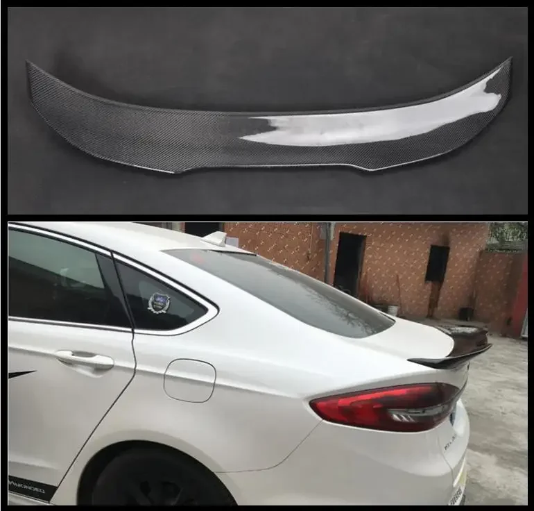 PSM STYLE REAL CARBON FIBER ЗАДНЕГО КРЫЛА БАГАЖНИКА СПОЙЛЕР ДЛЯ Ford Mondeo / Fusion 2013 2014 2015 2016 2017 2018