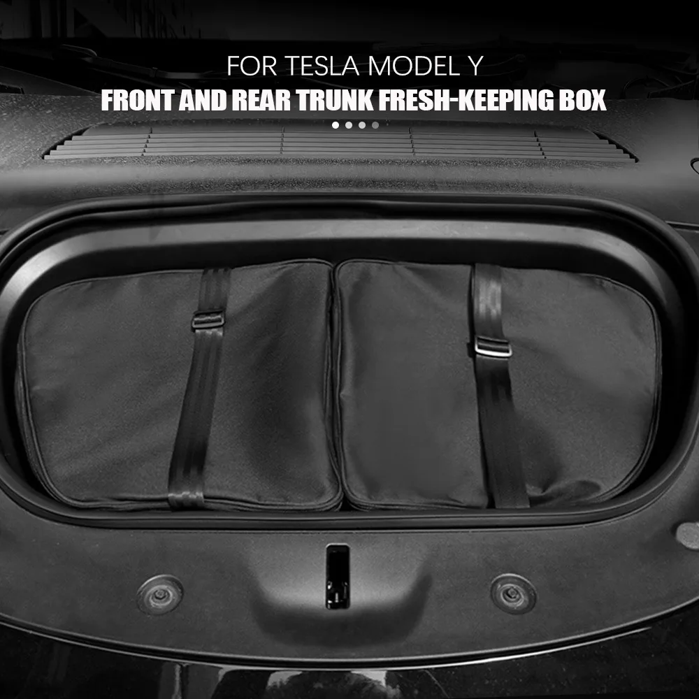 

For 2017-2022 Tesla Model 3 Y Frunk Cooler Organizer Insulation Cooler Bag Front Trunk Storage Organizers for Tesla Accessories
