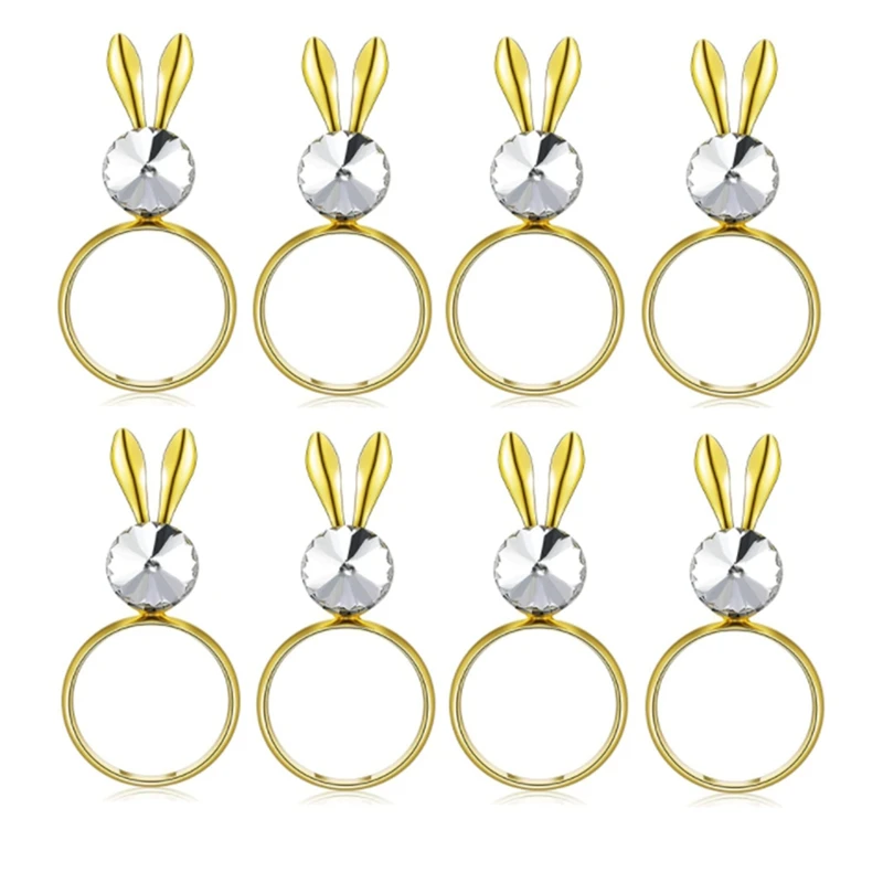 

Кольцо для салфетки в виде кролика, 8 шт.